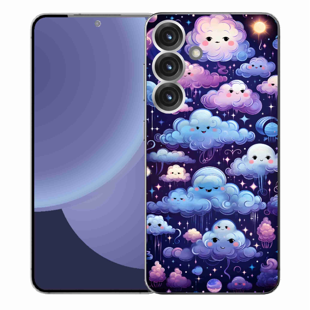 Gél védőhuzat mmCase Samsung Galaxy S25+ - felhők