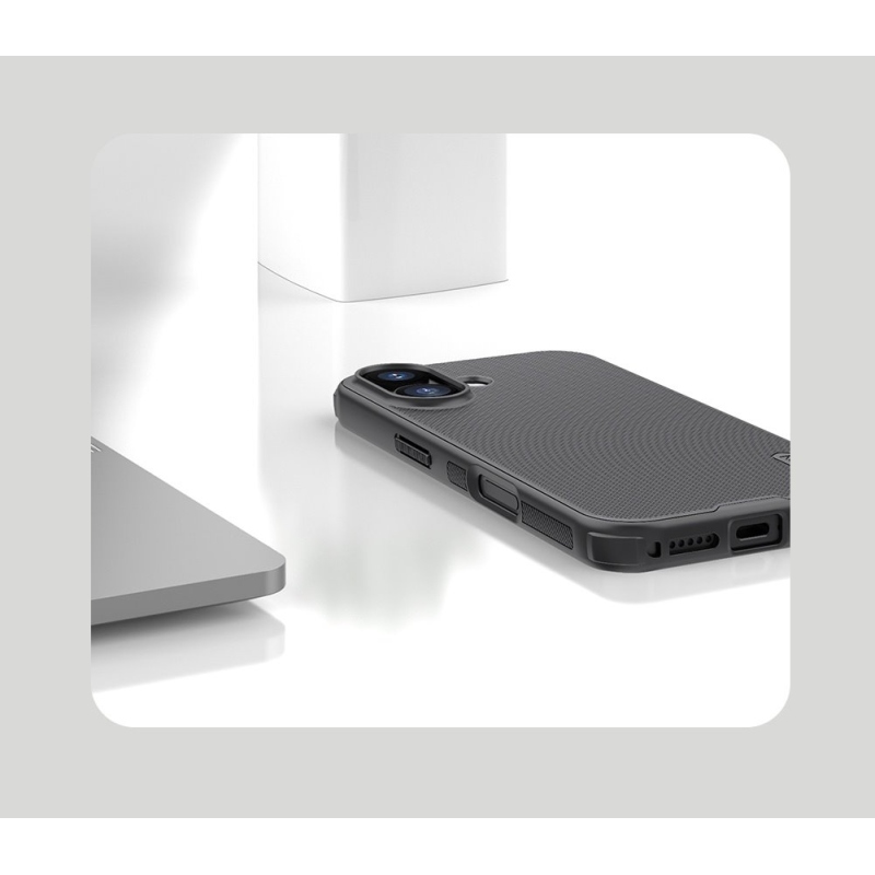 Nillkin Super Frosted PRO mágneses hátlap az Apple iPhone 17 készülékhez Fekete