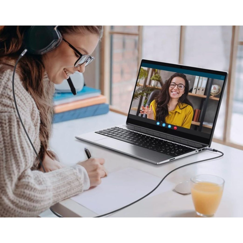 iPEAX adapter 3,5 mm-es jack / 3,5 mm-es jack 1,5 m - fekete