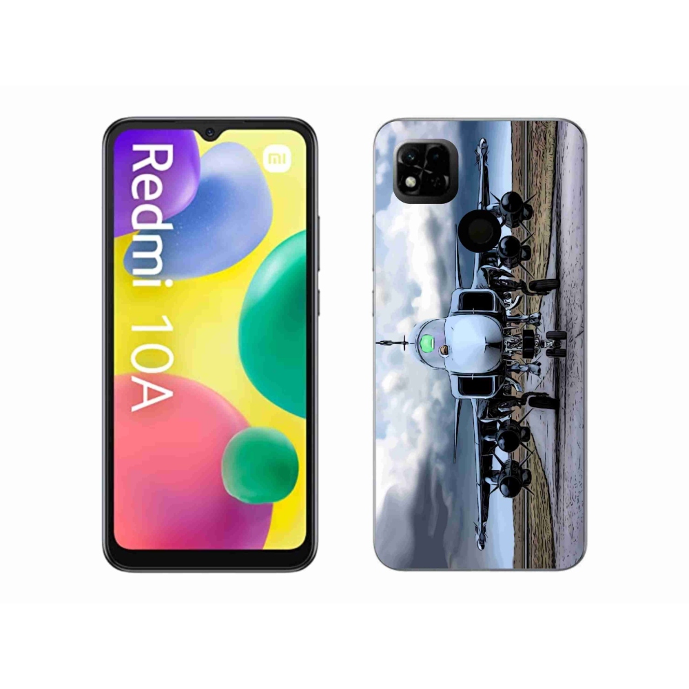Gél borítás mmCase a Xiaomi Redmi 10A számára - katonai repülőgépek