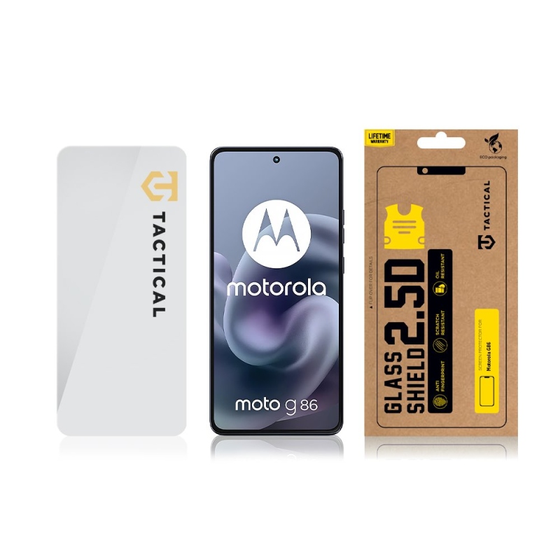 Taktikai üvegpajzs 2.5D üveg a Motorola G86-hoz Tiszta