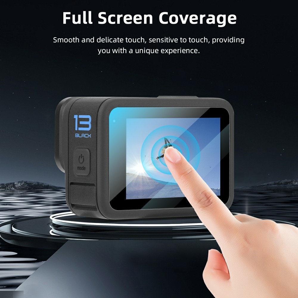 BRDRC 2× edzett üveg GoPro Hero 13 kijelzőhöz és lencséhez