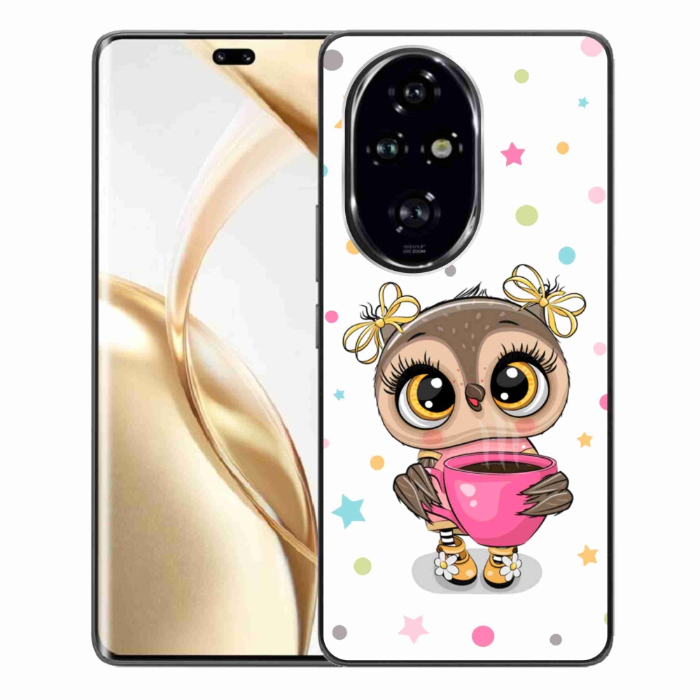 Zselés borító mmCase a Honor 200 Pro 5G készülékhez - rajzfilm bagoly