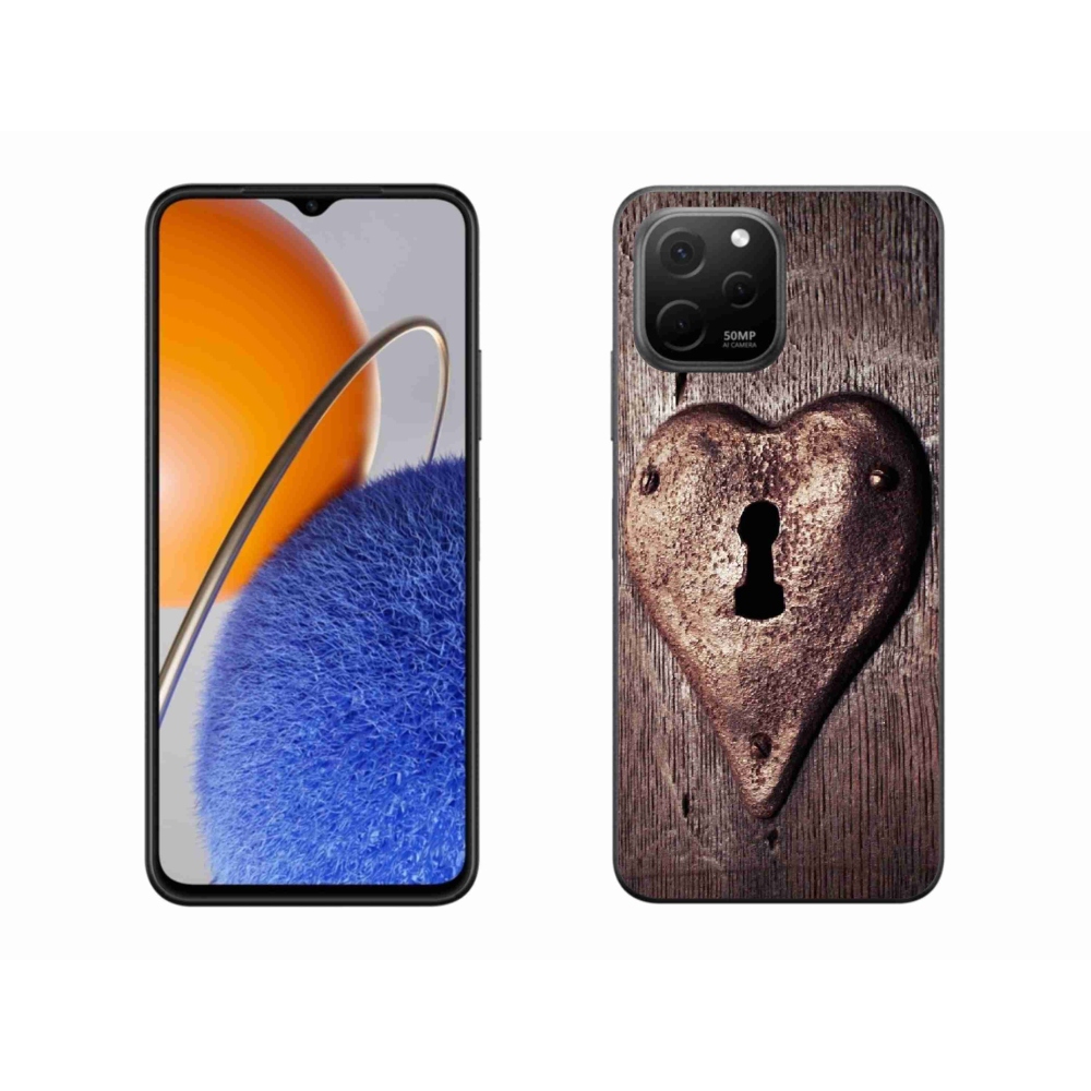 Gél borító mmCase a Huawei Nova Y61 készülékhez - szív alakú zár