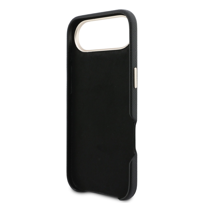 Guess PU gyanta logós hátlap iPhone Air fekete színűre