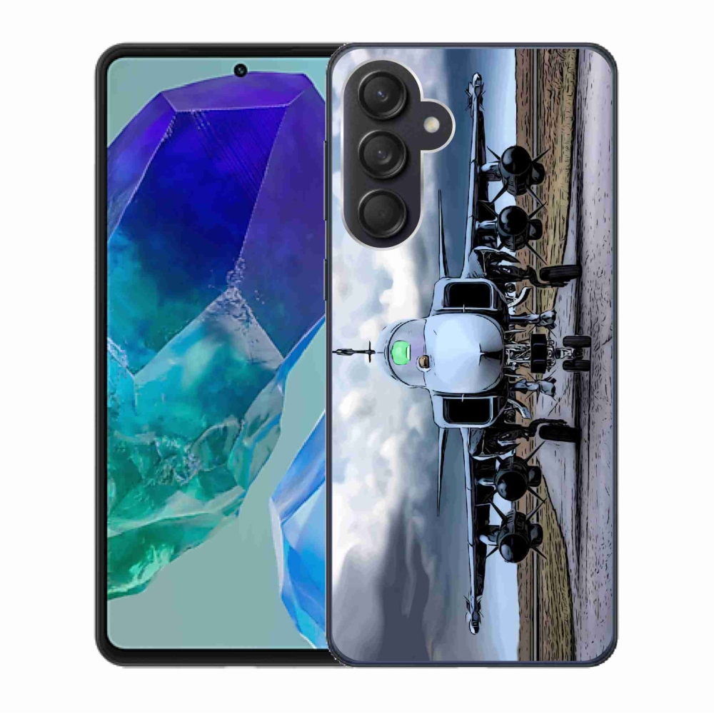 Gél borító mmCase Samsung Galaxy M55 5G - katonai repülőgépekhez