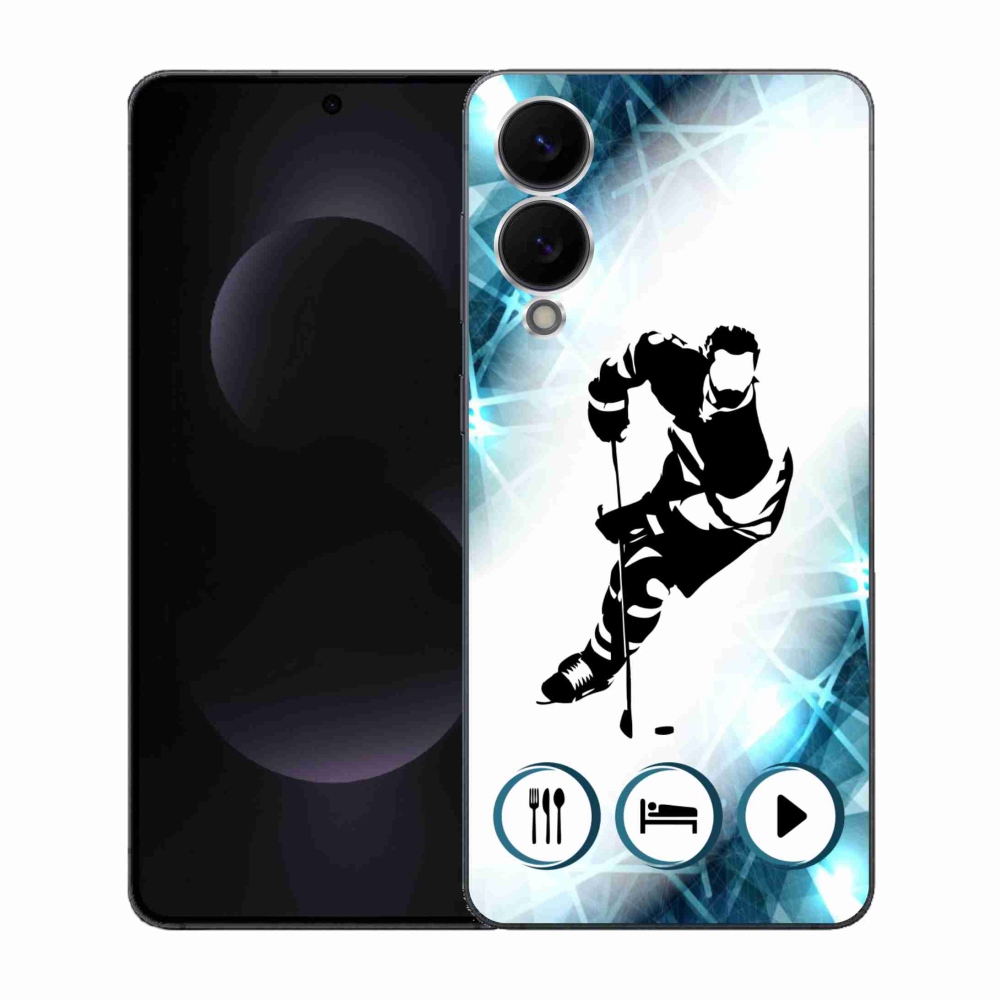 Gél borítás mmCase Samsung Galaxy S25 Edge készülékhez - jégkorong 1