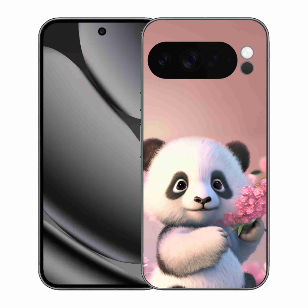 Zselés borítás mmCase a Google Pixel 10 Pro XL számára - aranyos panda
