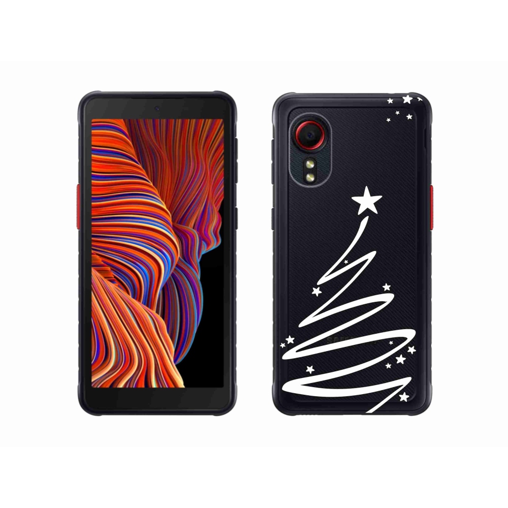 Gél borító mmCase Samsung Galaxy Xcover 5 készülékhez - fehér fa átlátszó háttéren