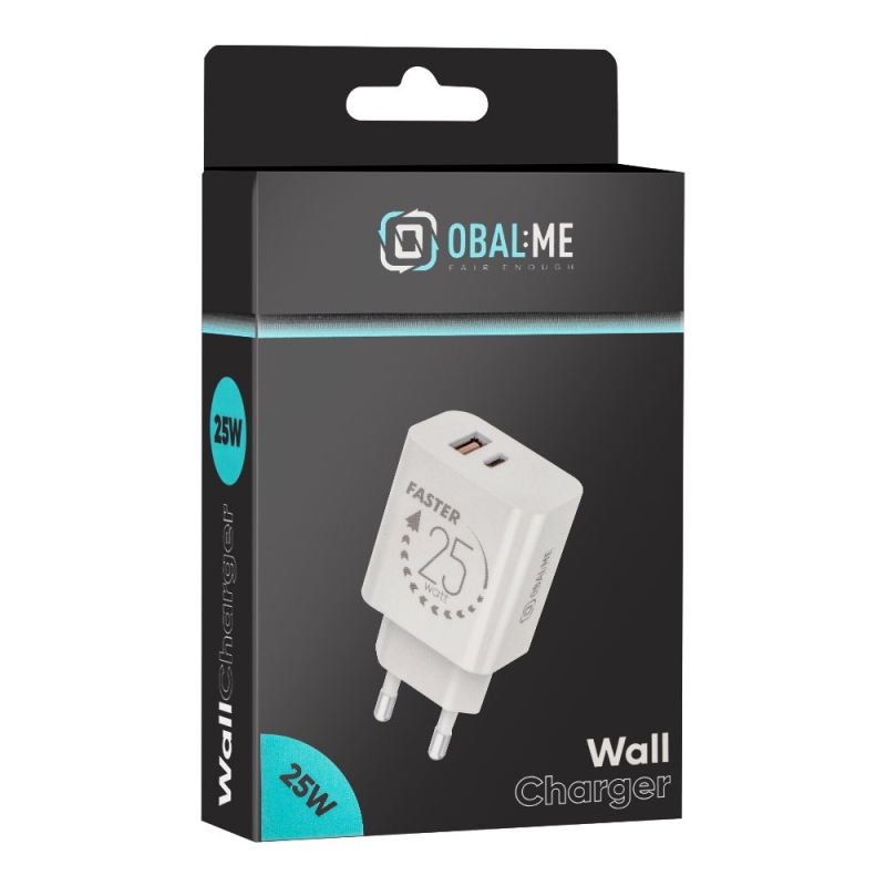 Csomag:ME utazási töltő USB-A + USB-C 25W fehér