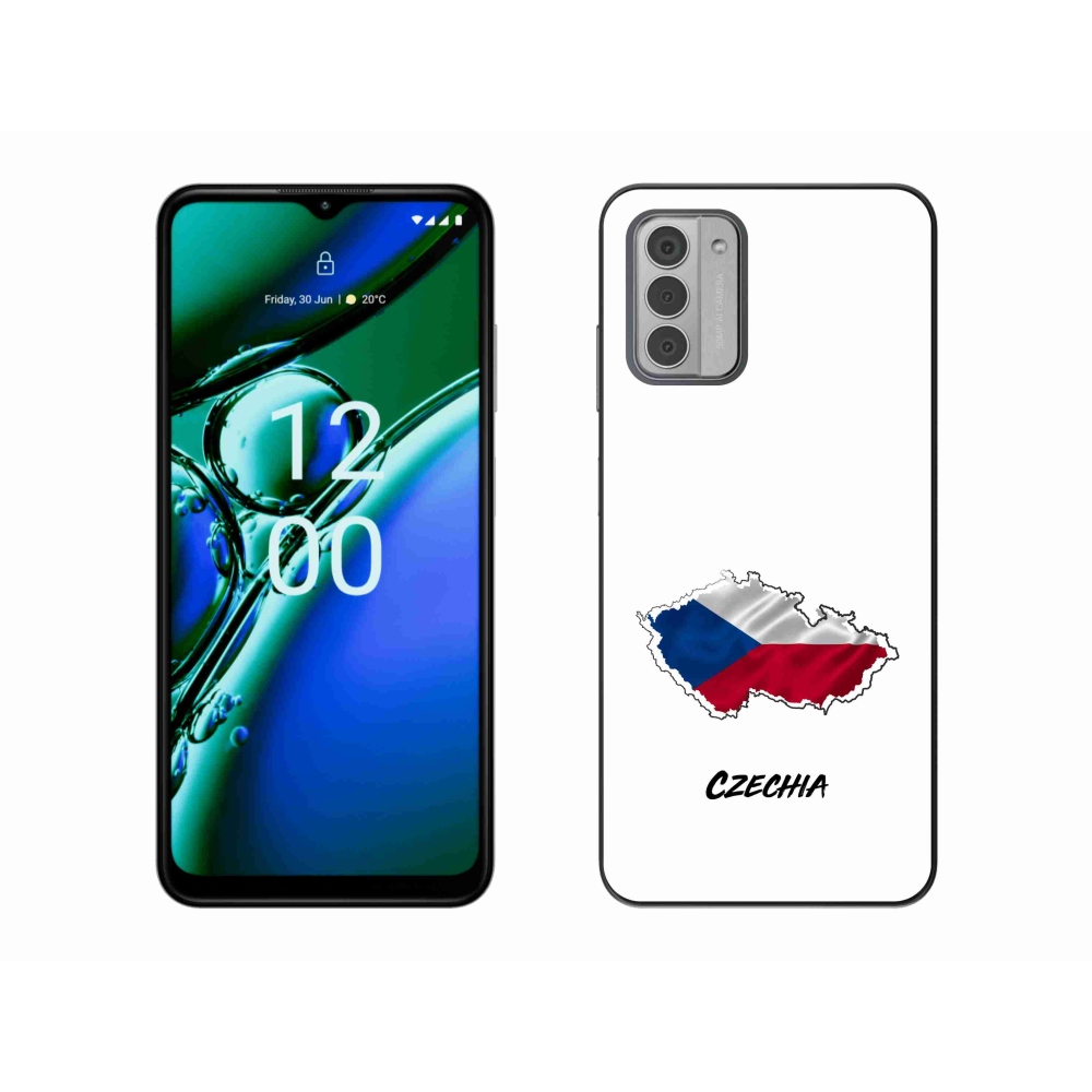 Zselés borító mmCase a Nokia G42 készülékhez - Csehország fehér háttér