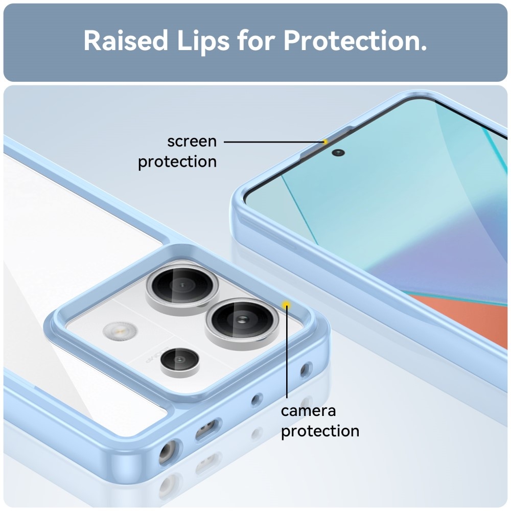 Gél tok rögzített hátlappal Xiaomi Redmi Note 13 Pro 5G/Poco X6 5G - kék