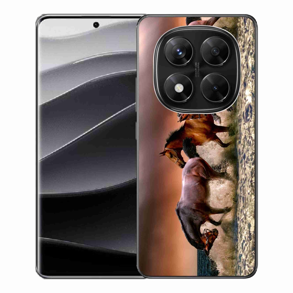 Gél borítás mmCase a Xiaomi Redmi Note 14 Pro 5G/Poco X7 5G számára - lovak 1