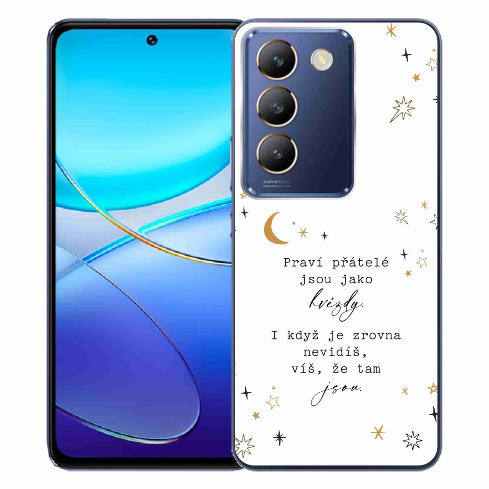 Gél borítás mmCase a Vivo V40 SE 4G/5G - Idézet 6 fehér háttér