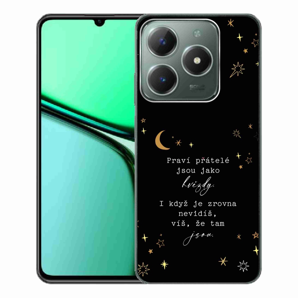 Gél borító mmCase a Realme C61 készülékhez - idézem 6 fekete háttér