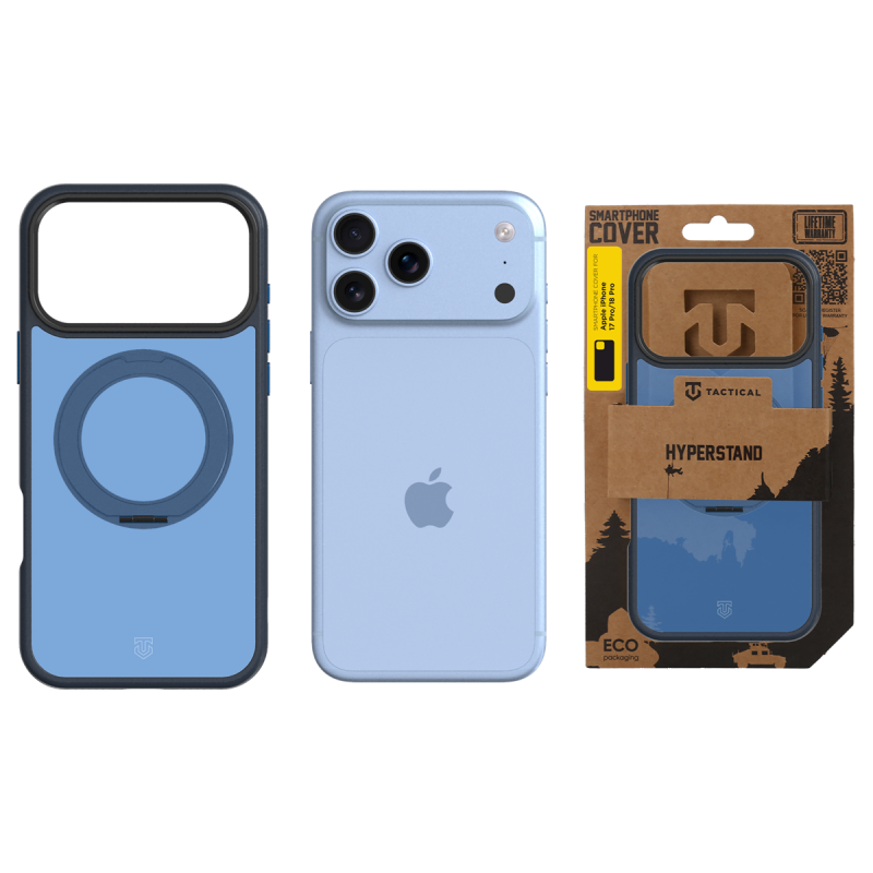 Tactical MagForce Hyperstand tok az Apple iPhone 18 Pro/17 Pro készülékekhez, mélykék színben