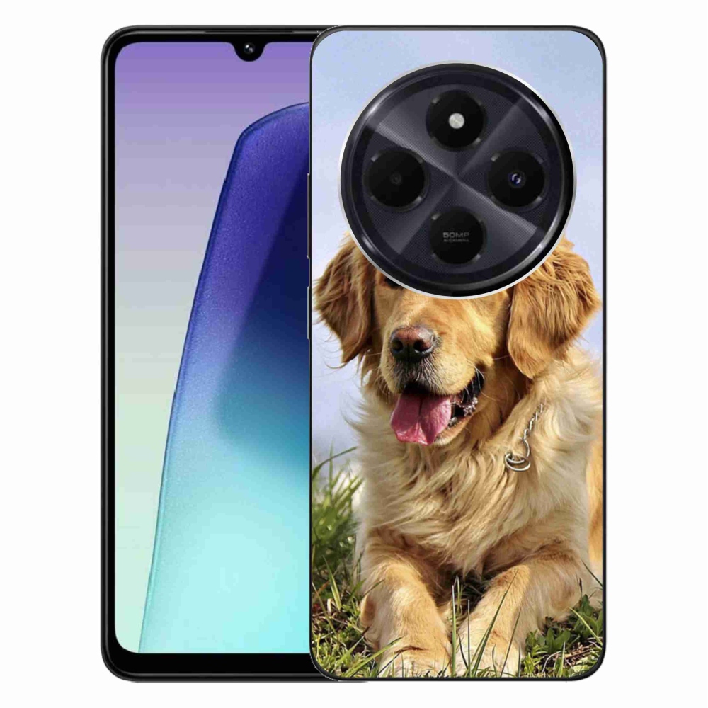 Gél tok mmCase a Xiaomi Redmi 14C/Poco C75 számára - arany retriever