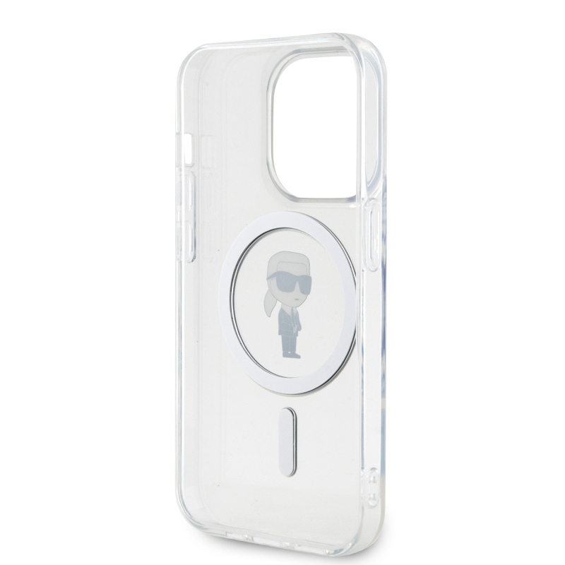 Karl Lagerfeld IML IML Ikonik MagSafe hátlap iPhone 15 Pro készülékhez - átlátszó