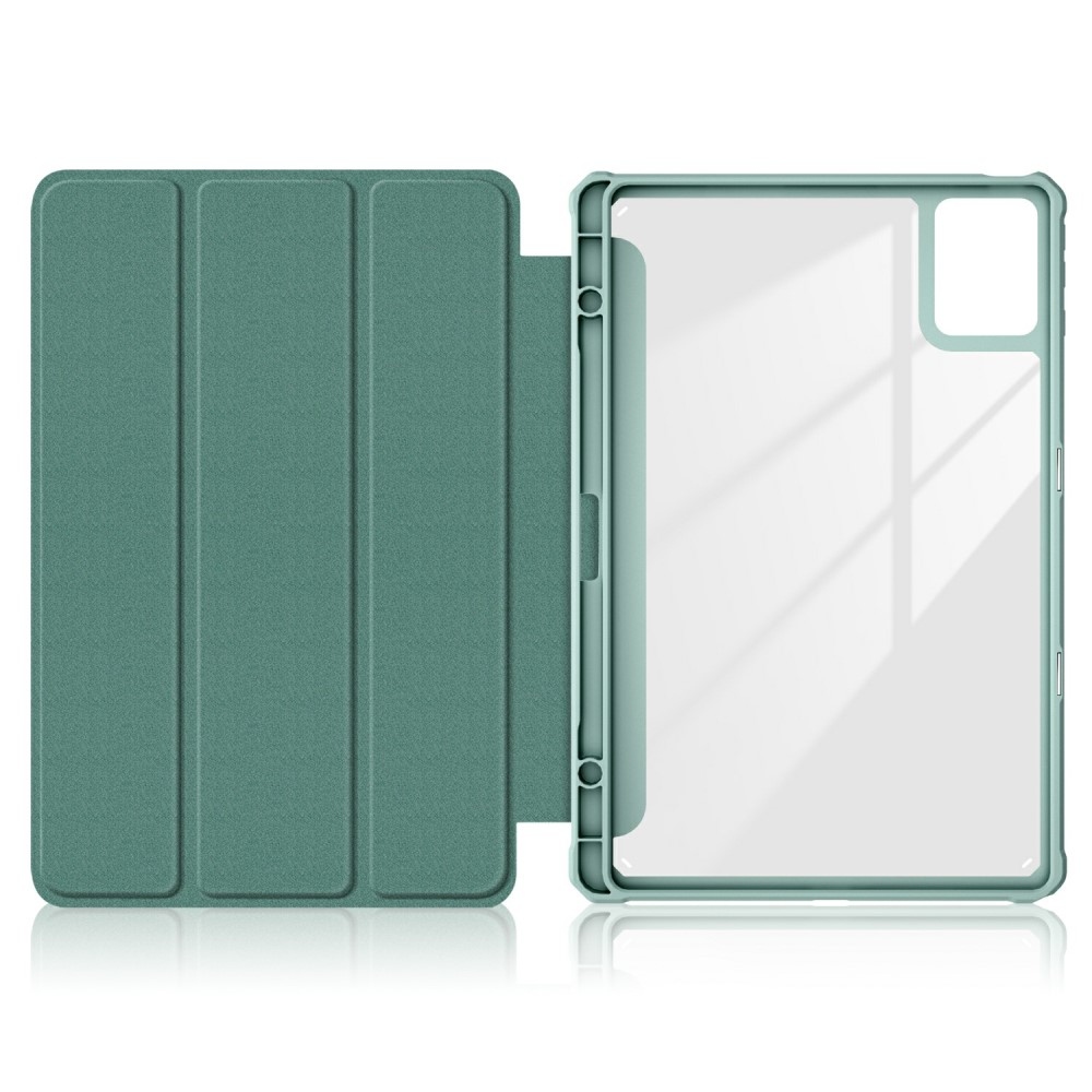 Ügyes záró tok Lenovo Tab K11 Plus táblagéphez - zöld