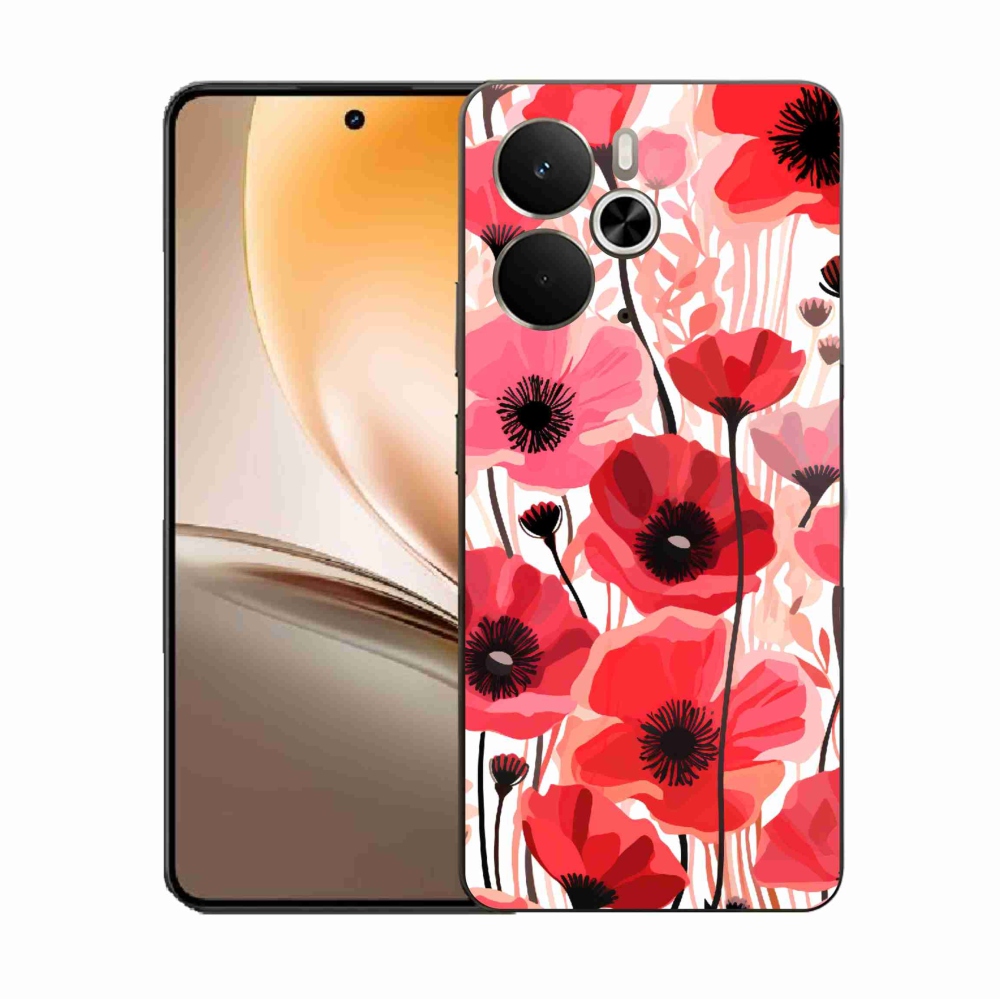 Zselés borítás mmCase a Realme 14 5G/14T 5G készülékhez - mákos 1