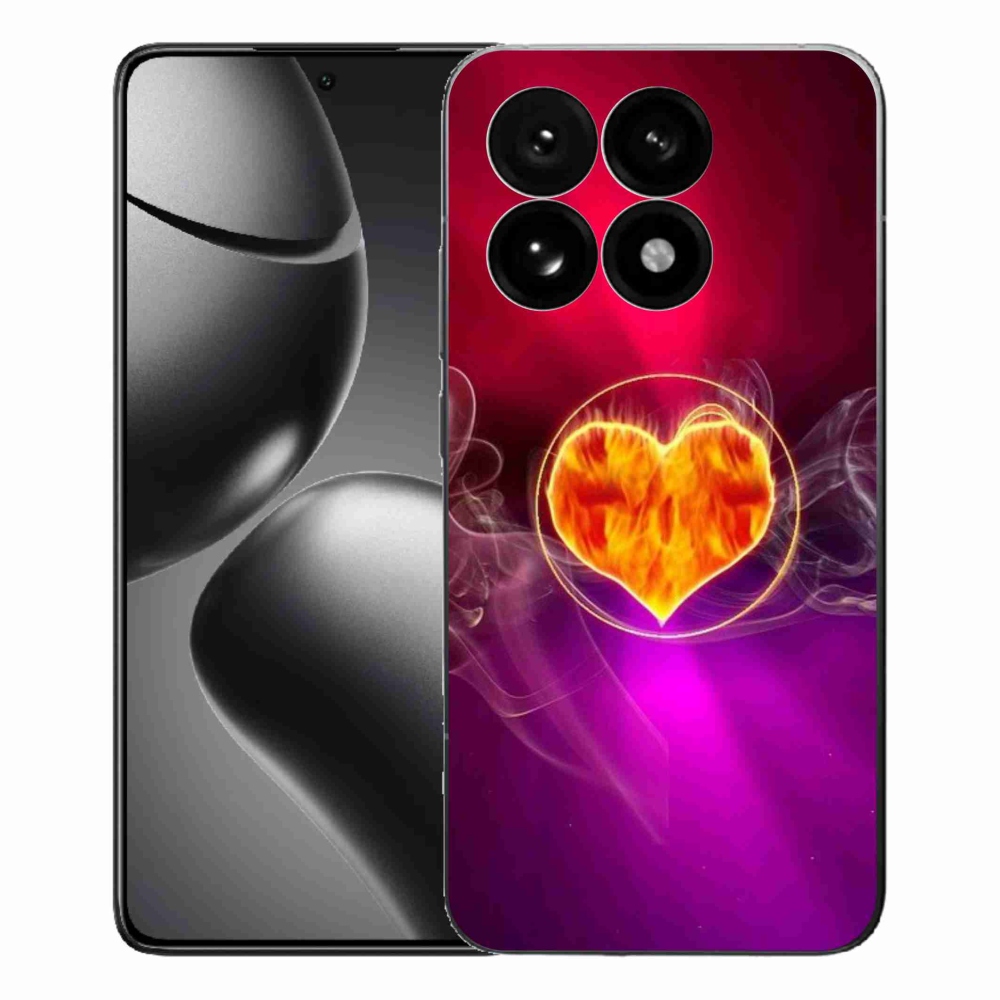 Gél borítás mmCase a Xiaomi 15T-hez - tüzes szív