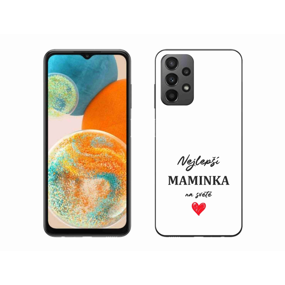 Gél borító mmCase Samsung Galaxy A23 4G/5G - legjobb anya 1 fehér háttér