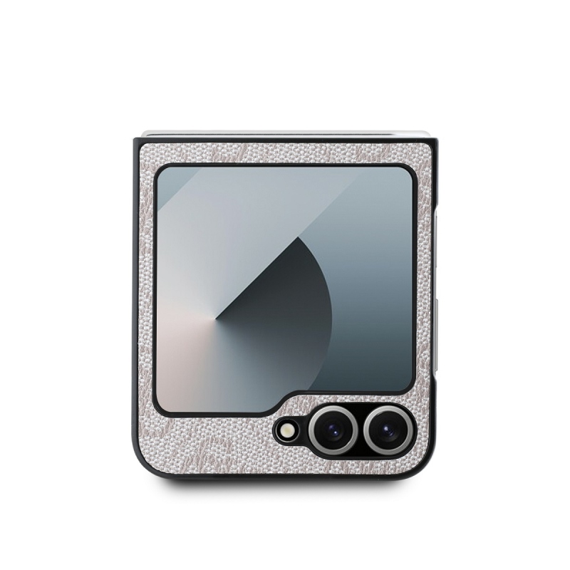 Guess PU 4G fém logós hátlap Samsung Galaxy Z Flip 6 rózsaszínű borítóhoz