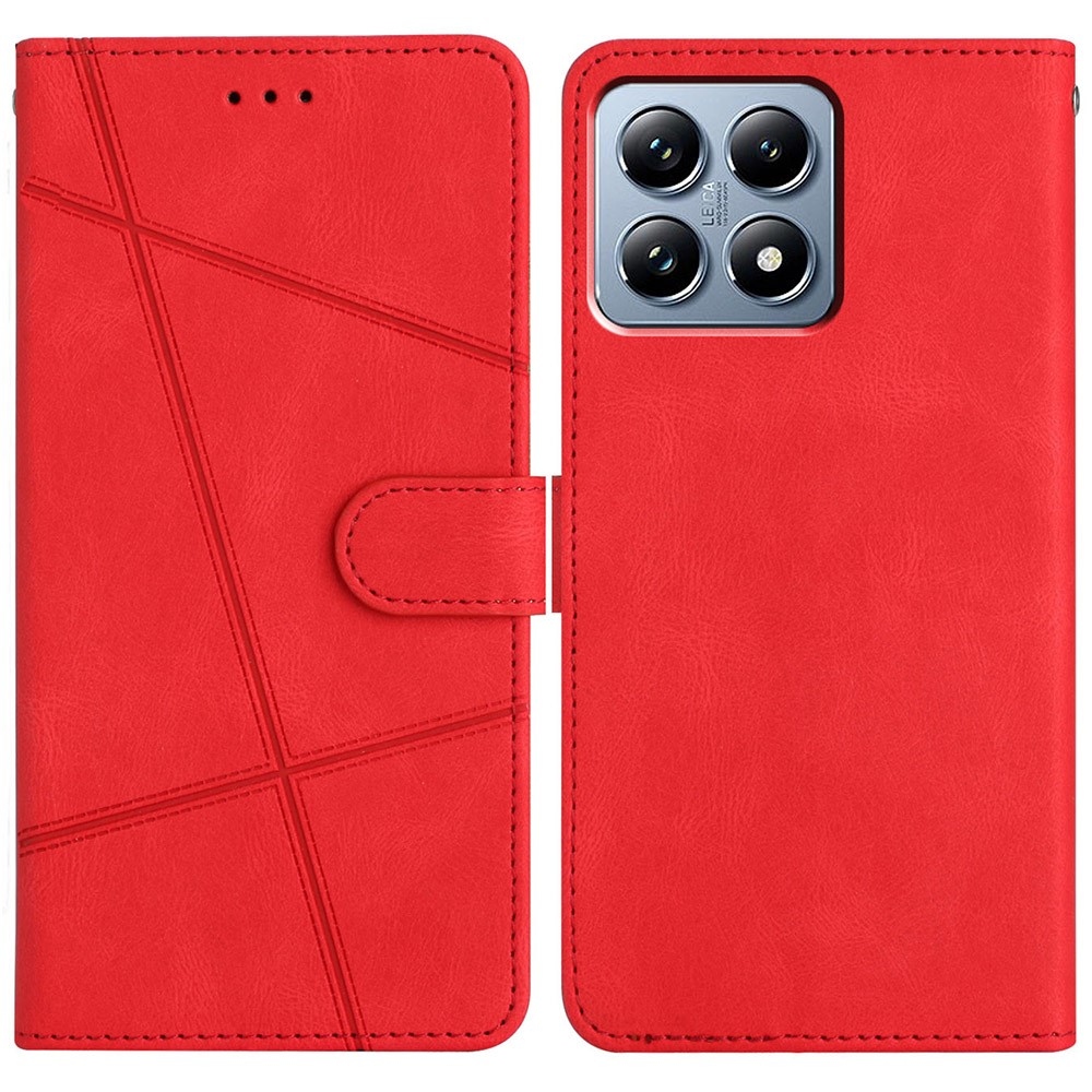 Line könyv tok a Xiaomi 15T-hez - piros