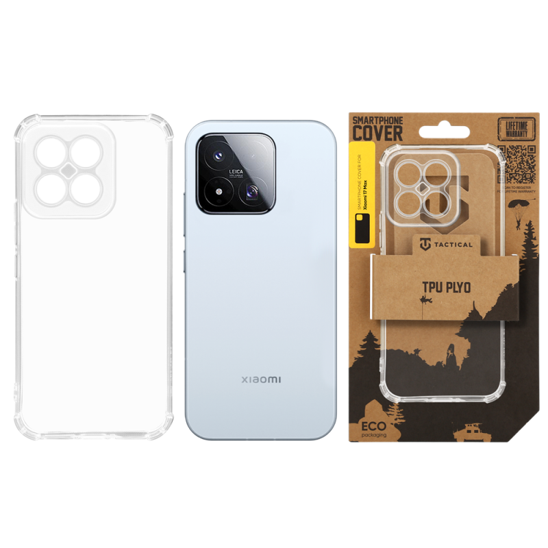 Tactical TPU Plyo tok a Xiaomi 17 Max-hoz, átlátszó