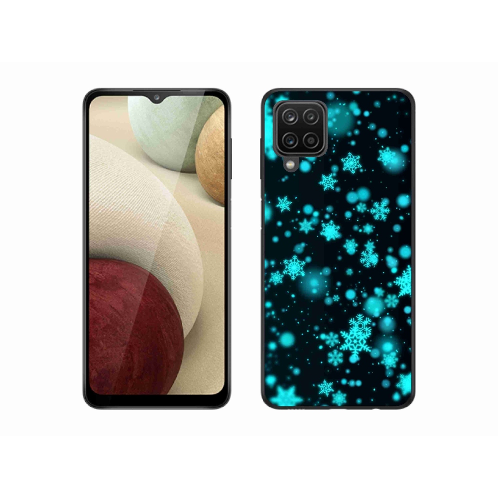 Zselés borítás mmCase Samsung Galaxy M12 - hópelyhek 1