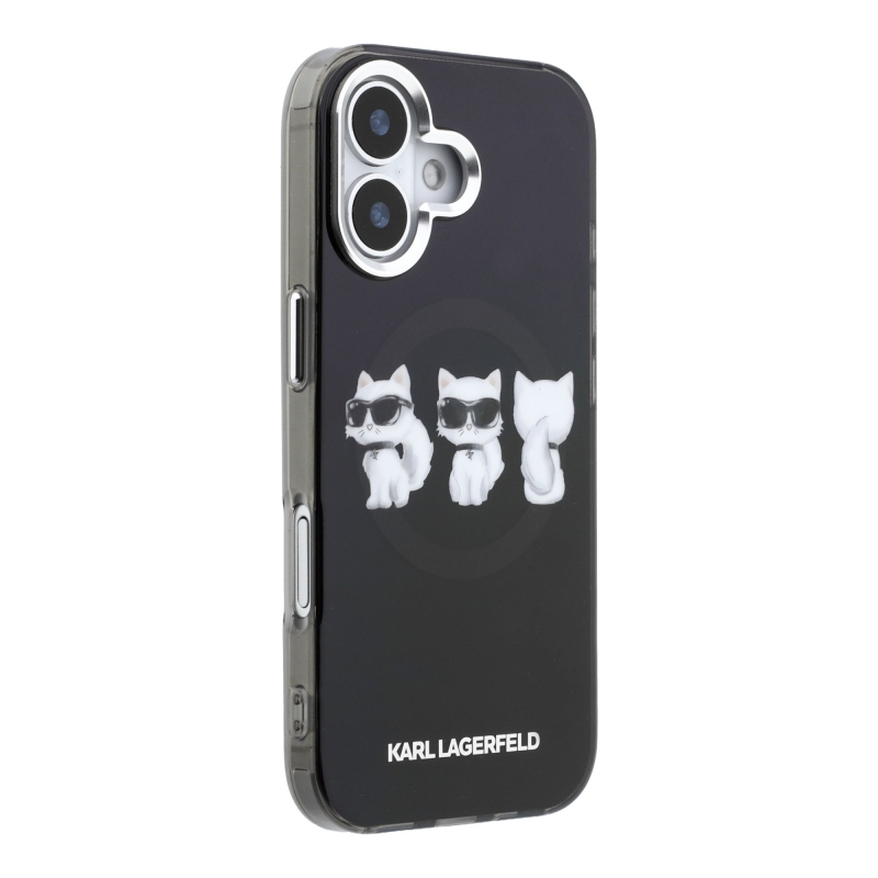 Karl Lagerfeld IML Choupette Trio vízfesték MagSafe hátlapi borító iPhone 17 készülékhez