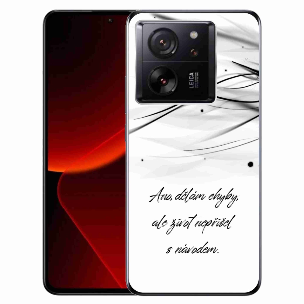 Gél borítás mmCase a Xiaomi 13T/13T Pro készülékhez - idézem fehér háttér