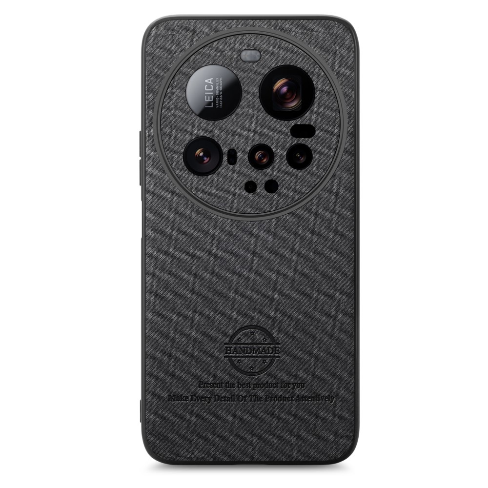 Kézműves zselés tok műbőrrel a Xiaomi 15 Ultra - fekete