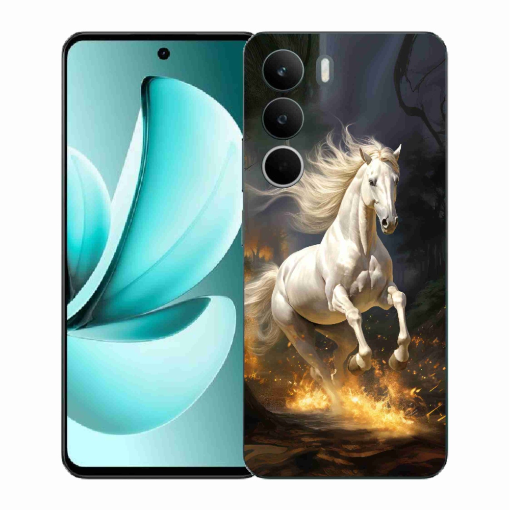 Zselés borítás mmCase a Realme C71 készülékhez - fehér ló 2