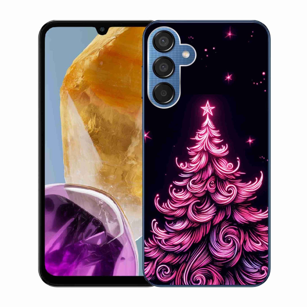 Gél borítás mmCase Samsung Galaxy M15 5G - neon karácsonyfa 2