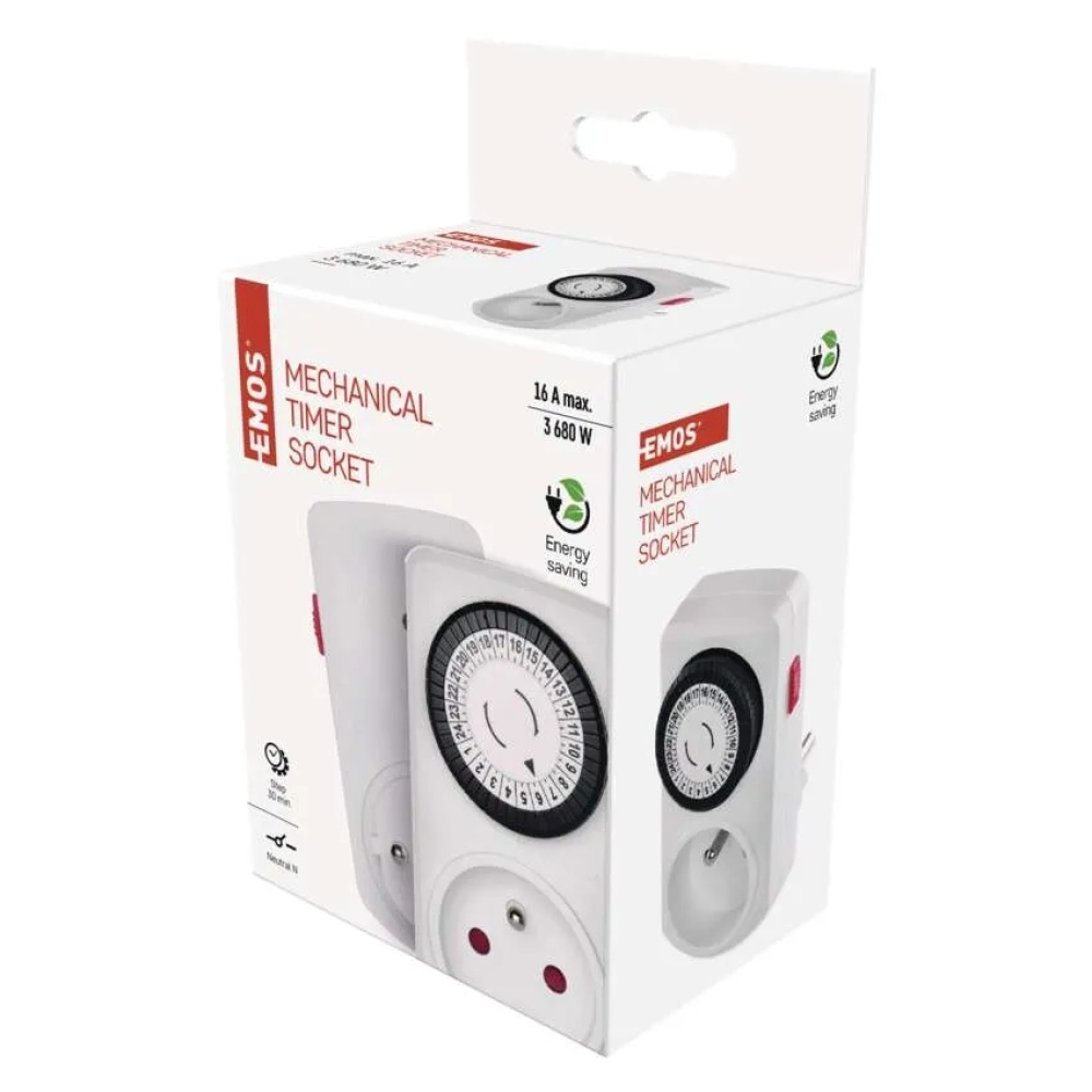 Időzítő - mechanikus kapcsolóaljzat 15FD/3A