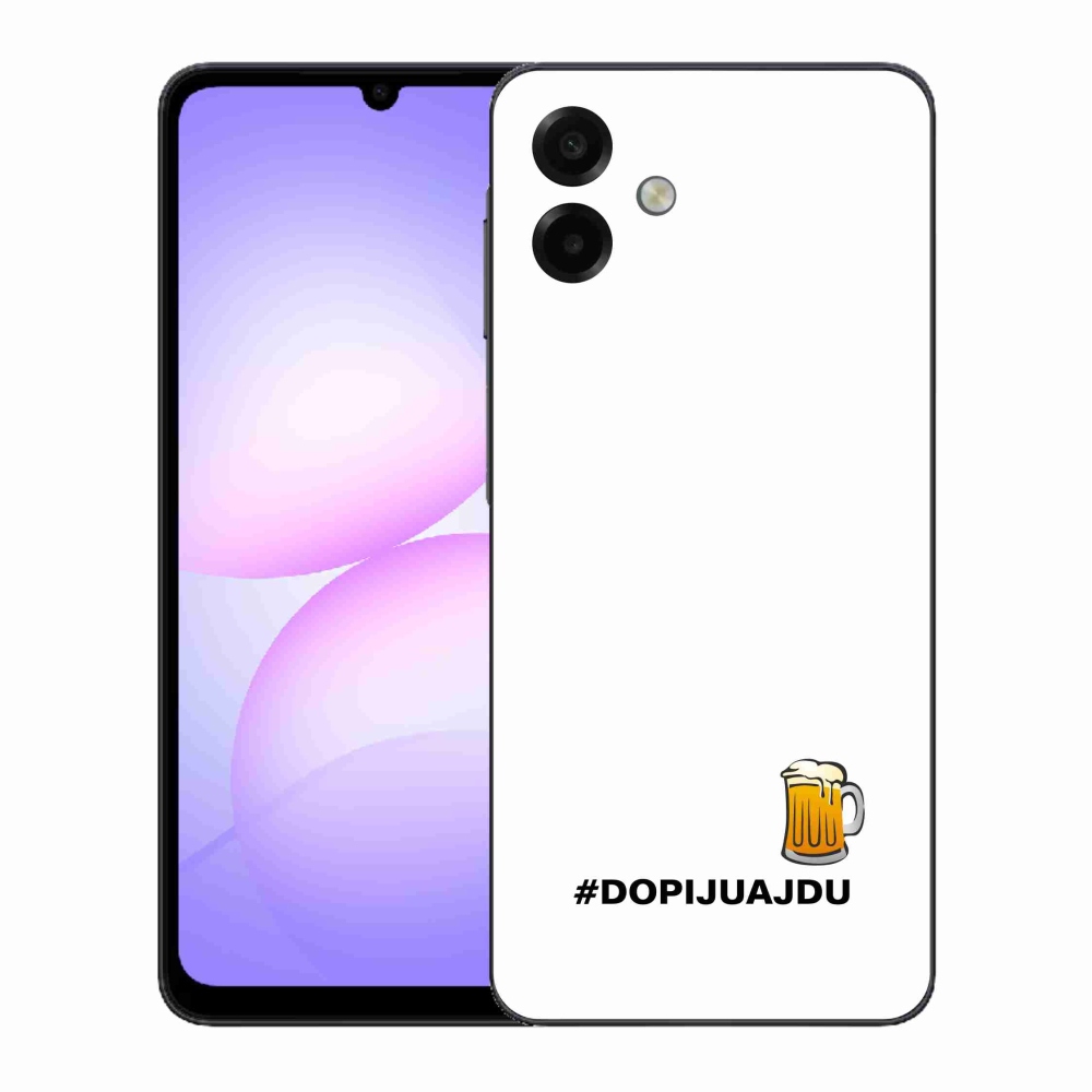 Gél borító mmCase Samsung Galaxy A07 4G - sör motívum 1 fehér háttér