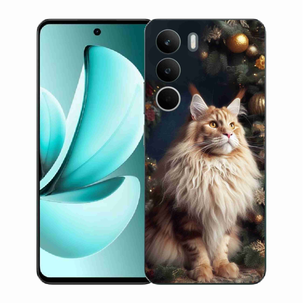 Gél borító mmCase a Realme C71 készülékhez - macska a fánál