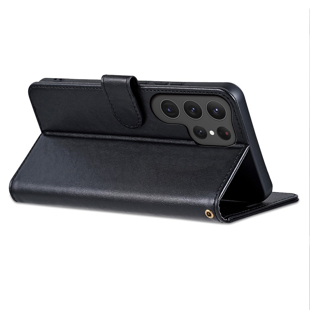 AZNS könyv tok Samsung Galaxy S25 Ultra készülékhez - fekete