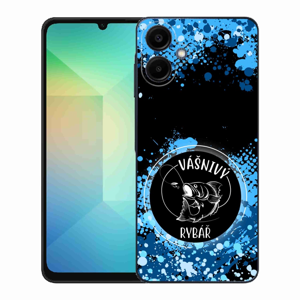 Gél borító mmCase Samsung Galaxy A06 4G - szenvedélyes halász fekete háttérrel