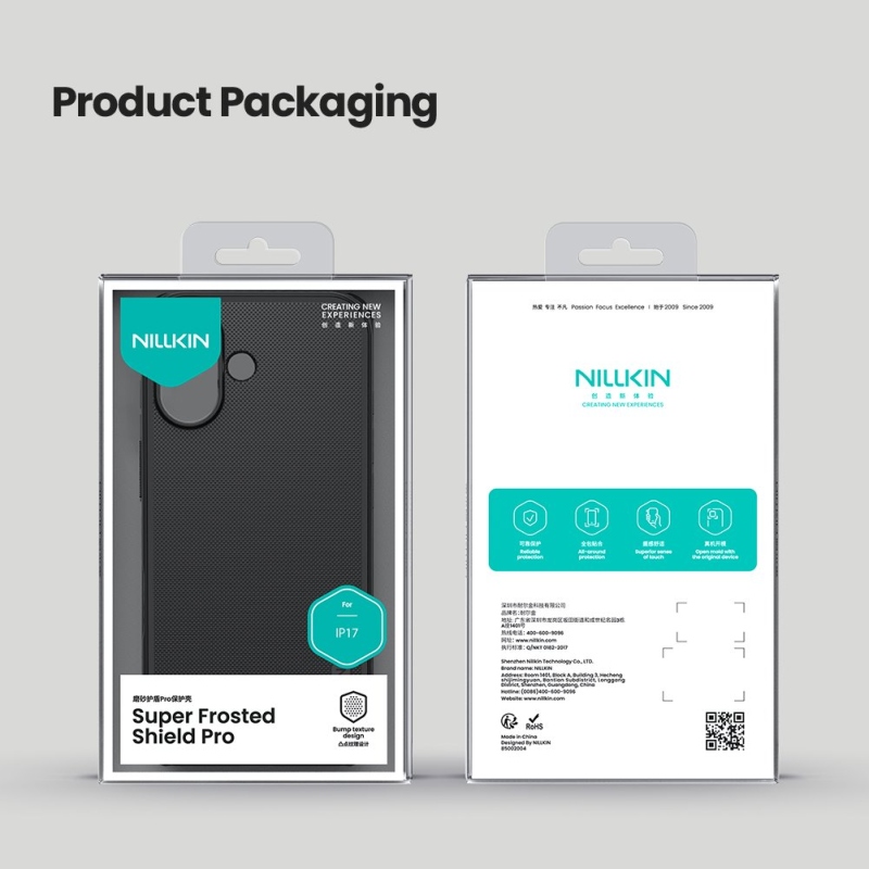 Nillkin Super Frosted PRO hátlap az Apple iPhone 17 készülékhez Kék