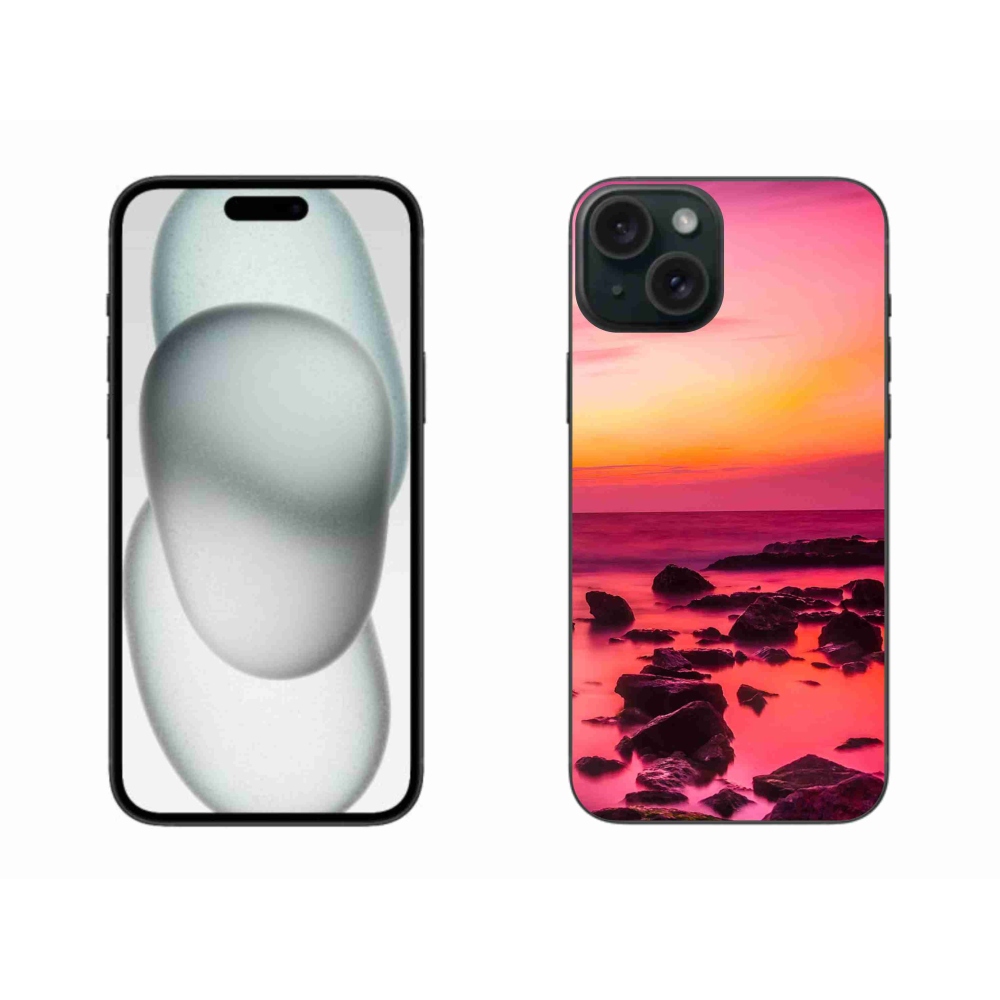 Zselés borítás mmCase iPhone 15 Plus készülékhez - tenger és ragyogás