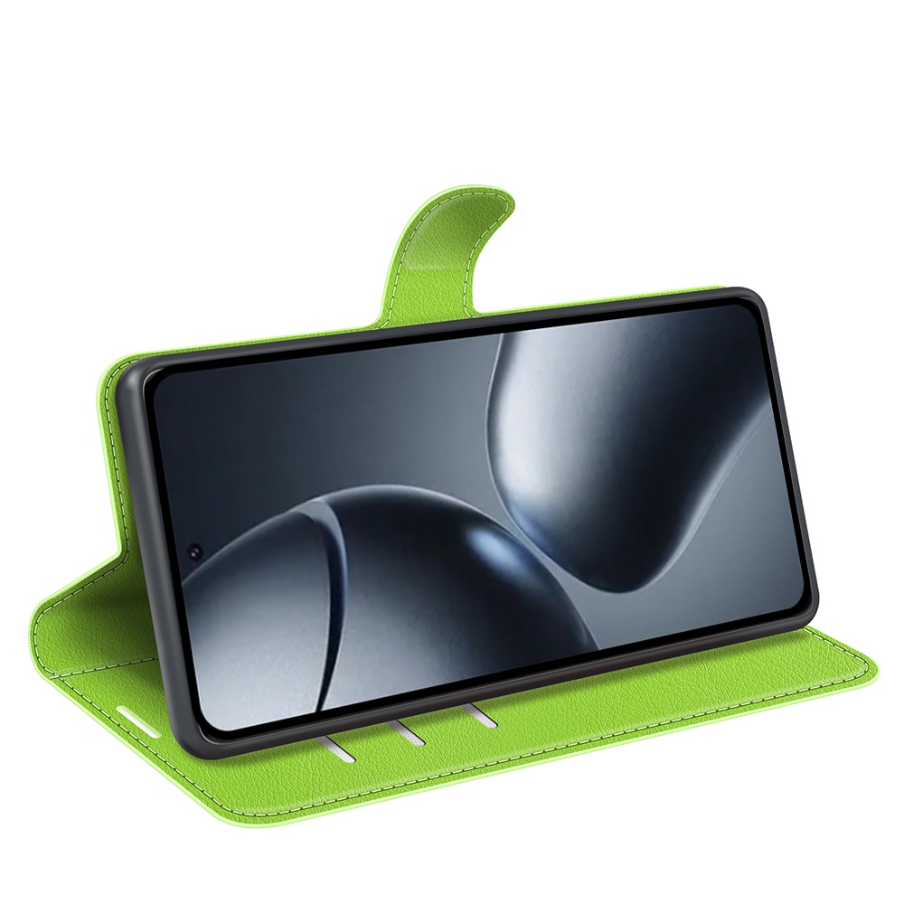 Litchi könyv tok a Xiaomi 15T-hez - zöld