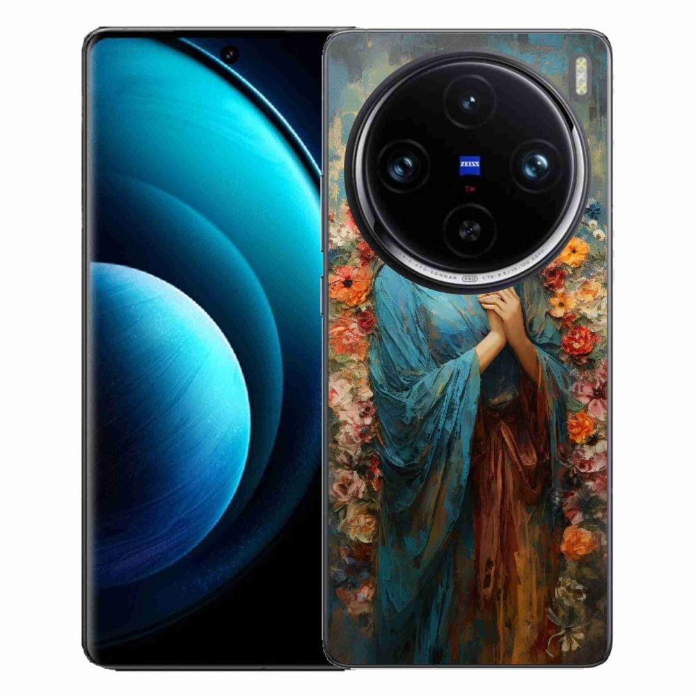 Zselés borítás mmCase a Vivo X100 Pro 5G-n - szent nő