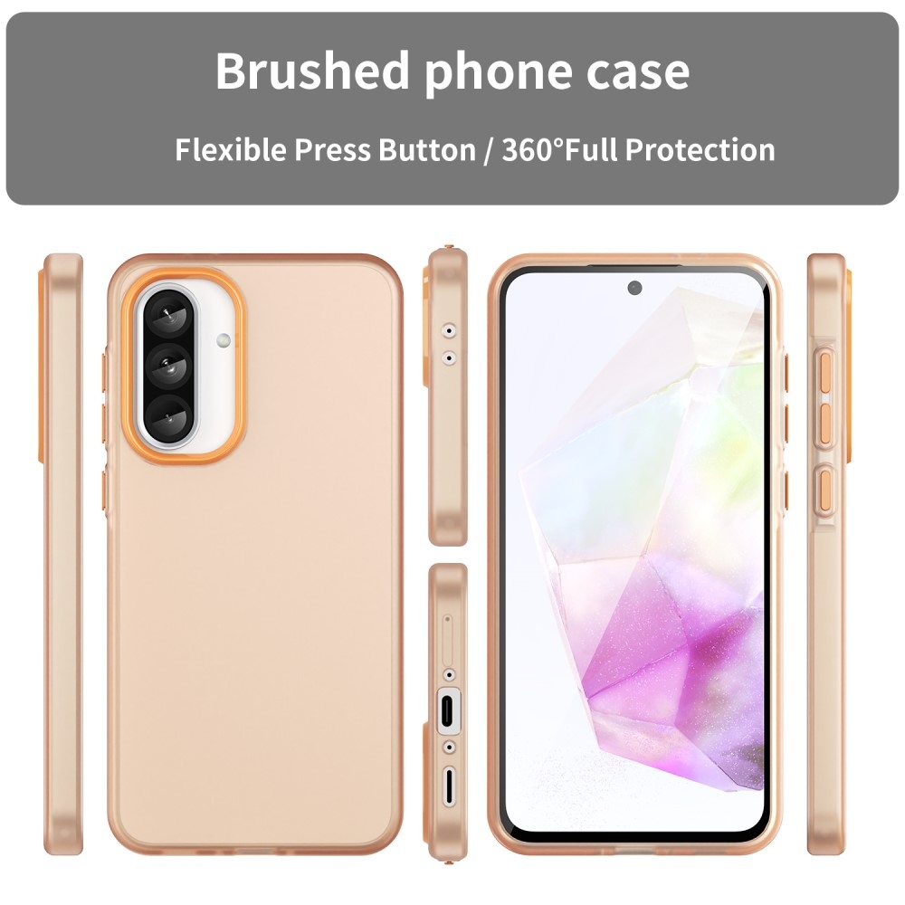 Candys matt zselés tok Samsung Galaxy A36 5G/A56 5G - narancssárga színben