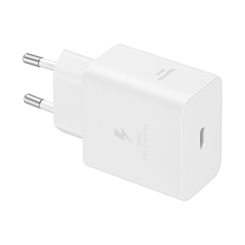 EP-T4511XWE Samsung USB-C 45W-os utazási töltő + USB-C adatkábel Fehér