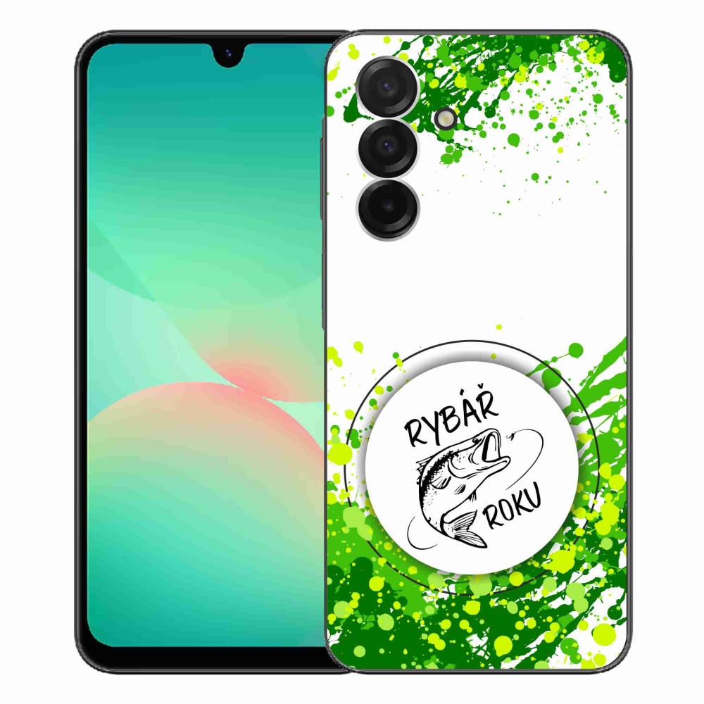 Gél borító mmCase Samsung Galaxy A26 5G - az év horgásza fehér háttérrel