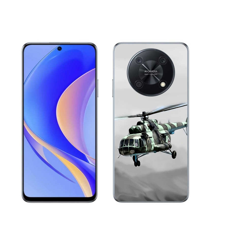 Gél borítás mmCase a Huawei Nova Y90-en - katonai helikopter