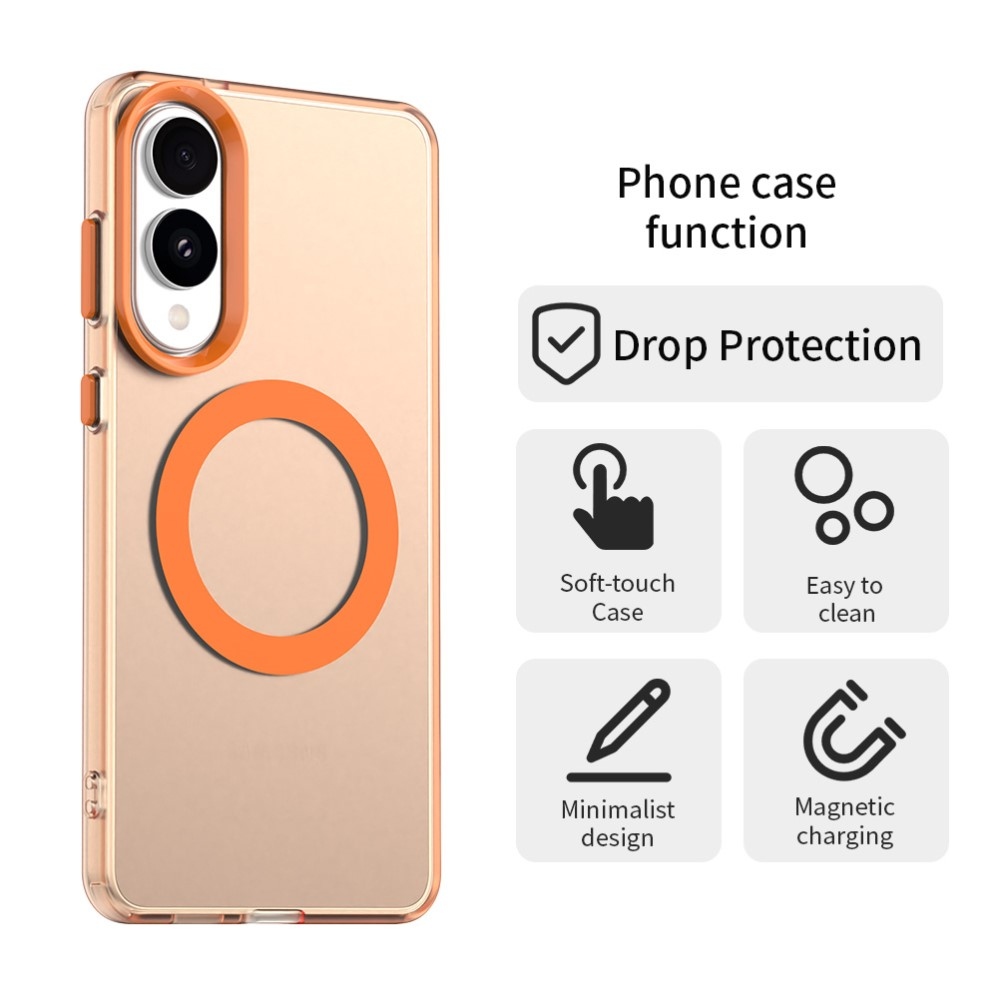 Candy zselés tok MagSafe-val Samsung Galaxy S25 Edge - narancssárga