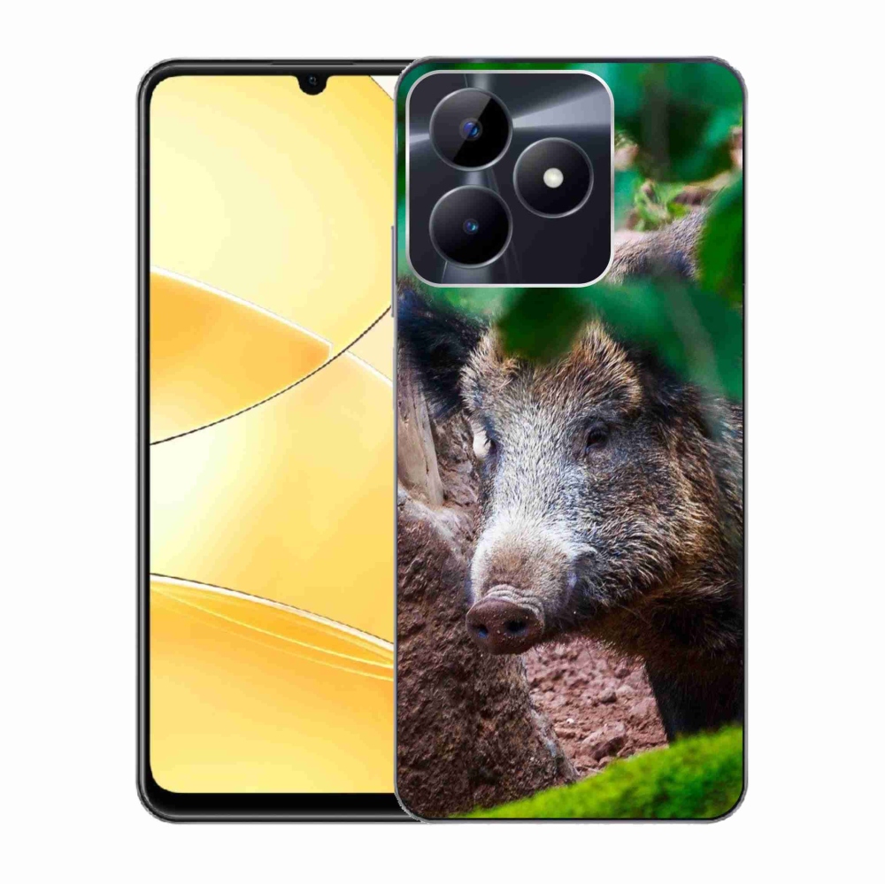 Zselés tok mmCase a Realme C51/C53 készülékhez - vaddisznó